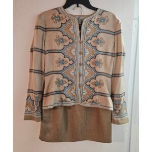 Women's Adrianna Papell Silk 2 Pierce Dress Suit Size 10